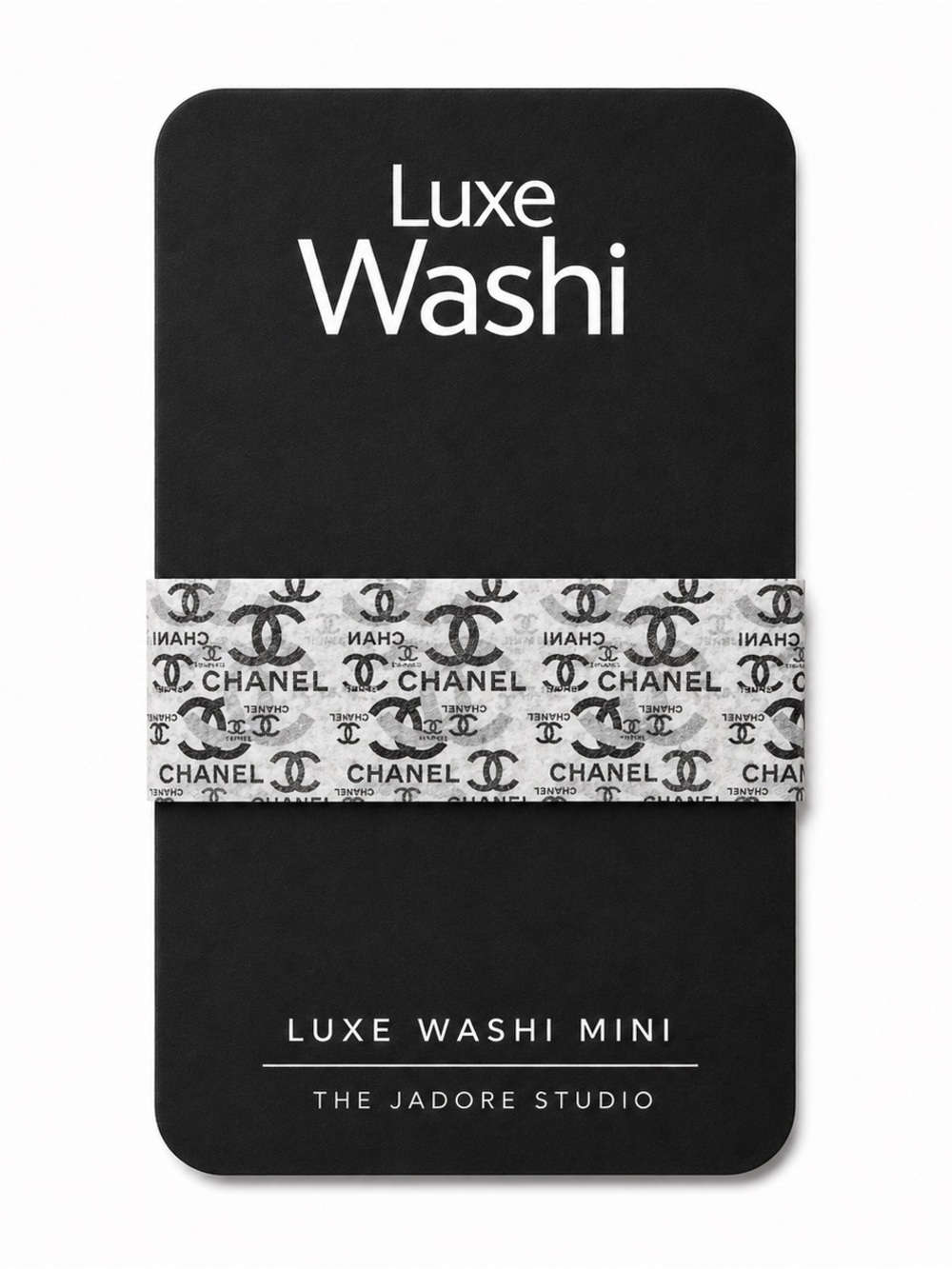 Chanel (gray/black) Washi Tape - Luxe Washi Mini